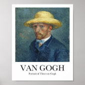 Portrait von Theo van Gogh von Vincent Van Gogh Poster (Vorne)