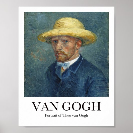 Portrait von Theo van Gogh von Vincent Van Gogh Poster (Vorne)
