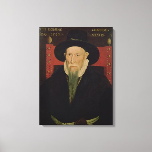 Portrait von Theodore de Beze Leinwanddruck (Vorderseite)