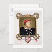 Portrait von Thomas Boleyn (1477-1539) Earl of Wil Postkarte (Vorne/Hinten)
