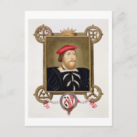 Portrait von Thomas Boleyn (1477-1539) Earl of Wil Postkarte (Vorderseite)