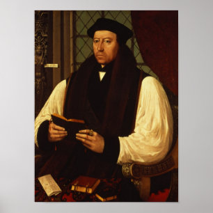 Portrait von Thomas Cranmer 1546 Poster