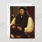 Portrait von Thomas Cranmer 1546 Postkarte (Vorne/Hinten)