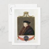 Portrait von Thomas Cromwell (c.1485-1540) Ist Ear Postkarte (Vorne/Hinten)