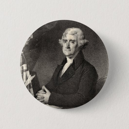 Portrait von Thomas Jefferson Button (Vorderseite)