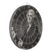 Portrait von Thomas Jefferson Dartscheibe (Vorderseite Links)