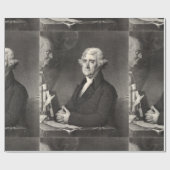 Portrait von Thomas Jefferson Geschenkpapier (Flach)