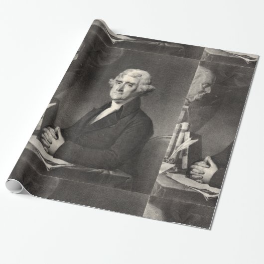 Portrait von Thomas Jefferson Geschenkpapier (Ungerollt)