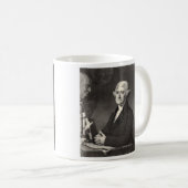 Portrait von Thomas Jefferson Kaffeetasse (VorderseiteRechts)