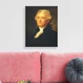 Portrait von Thomas Jefferson Leinwanddruck (Insitu (Wohnzimmer))