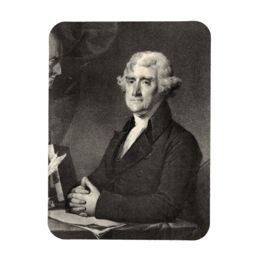Portrait von Thomas Jefferson Magnet (Vertikal)