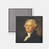 Portrait von Thomas Jefferson Magnet (Vorderseite/Rückseite)