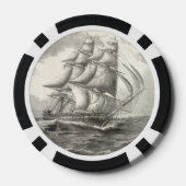 Portrait von Thomas Jefferson Pokerchips (Rückseite)