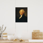 Portrait von Thomas Jefferson Poster (Küche)