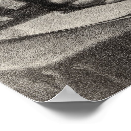 Portrait von Thomas Jefferson Poster (Ecke)