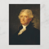Portrait von Thomas Jefferson Postkarte (Vorderseite)