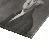 Portrait von Thomas Jefferson Schneidebrett (Ecke)