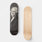 Portrait von Thomas Jefferson Skateboard (Vorderseite)