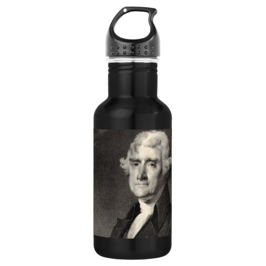 Portrait von Thomas Jefferson Trinkflasche (Vorderseite)