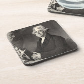 Portrait von Thomas Jefferson Untersetzer (Linke Seite)