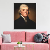 Portrait von Thomas Jefferson (von Rembrandt Peale Leinwanddruck (Insitu (Wohnzimmer))