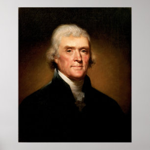 Portrait von Thomas Jefferson von Rembrandt Peale Poster