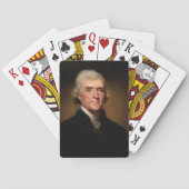 Portrait von Thomas Jefferson (von Rembrandt Peale Spielkarten (Rückseite)
