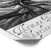 Portrait von Thomas Killigrew (1612-83) Restaurier Poster (Ecke)