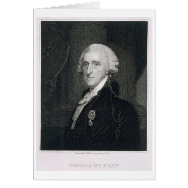 Portrait von Thomas McKean, graviert von Thomas B. (Vorne)