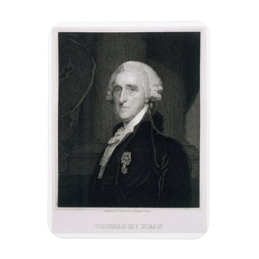 Portrait von Thomas McKean, graviert von Thomas B. Magnet (Vertikal)