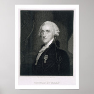 Portrait von Thomas McKean, graviert von Thomas B. Poster