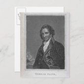Portrait von Thomas Paine aus Band I Postkarte (Vorne/Hinten)