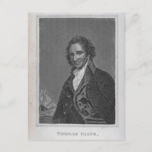 Portrait von Thomas Paine aus Band I Postkarte