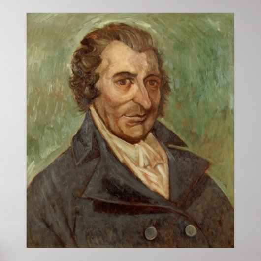Portrait von Thomas Paine Poster (Vorne)