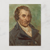 Portrait von Thomas Paine Postkarte (Vorderseite)