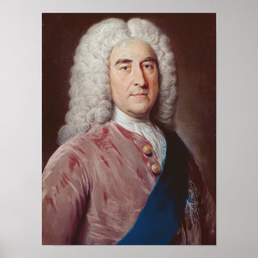 Portrait von Thomas Pelham Holles Poster (Vorne)