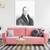 Portrait von Thomas Robert Malthus Leinwanddruck (Insitu (Wohnzimmer))