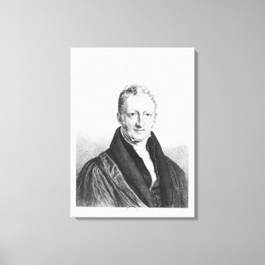 Portrait von Thomas Robert Malthus Leinwanddruck (Vorderseite)