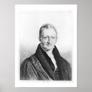 Portrait von Thomas Robert Malthus Poster