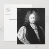 Portrait von Thomas Sprat Postkarte (Vorne/Hinten)