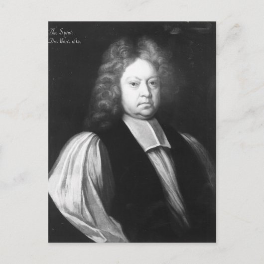 Portrait von Thomas Sprat Postkarte (Vorderseite)