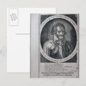 Portrait von Thomas von 'Coryate's Crudities' Postkarte (Vorne/Hinten)