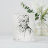 Portrait von Thomas Wolsey, Kardinal von York Postkarte (Stehend Vorderseite)