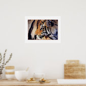 Portrait von Tiger Poster Print (Küche)