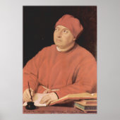 Portrait von Tommaso 'Fedra' Inghirami von Raphael Poster (Vorne)