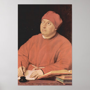 Portrait von Tommaso 'Fedra' Inghirami von Raphael Poster