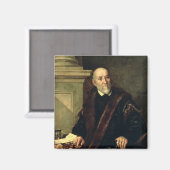 Portrait von Tommaso Giunta , 1563 Magnet (Vorderseite/Rückseite)