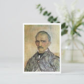 Portrait von Trabuc, Van Gogh Fine Art Malerei Postkarte (Stehend Vorderseite)