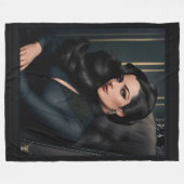 Portrait von Tressa Straninski von Xzendor7 Fleecedecke (Vorderseite (Horizontal))