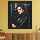 Portrait von Tressa Straninski von Xzendor7 Leinwanddruck (Insitu (Wohnzimmer))